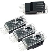 yorpyep 4 PCS Door Puddle Lights, High-definition Door Projection Laser Welcome Light, Waterproof...