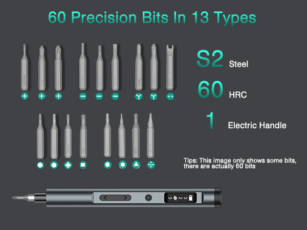 Electric Screwdriver Set, Precision Screwdriver Kit, Mini Electric Screwdriver
