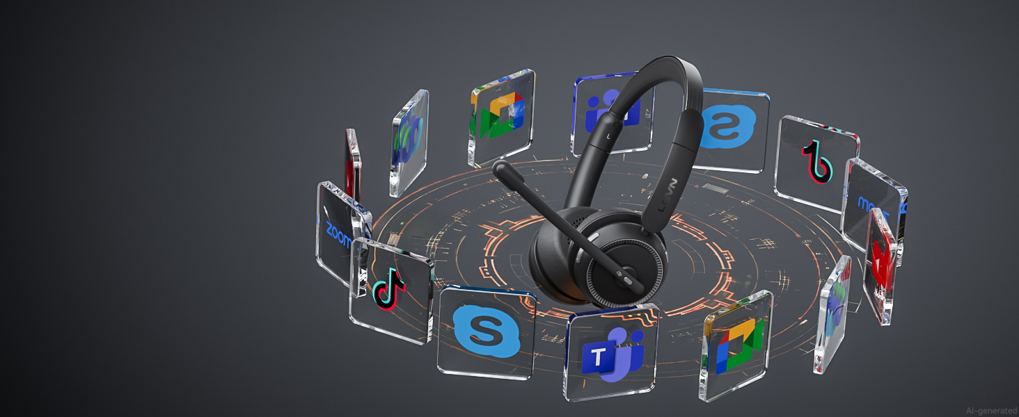 wireless headset with mic for work