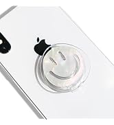 GRIPONG Acrylic Cute Smiley Face Expandable Collapsible Mobile Phone Grip Stand Holder for Smartp...