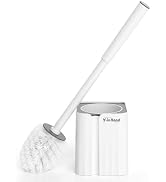 Y-in Hand Toilet Bowl Brush and Holder Set, Compact Toilet Scrubber Brush for RV and Bathroom Cle...