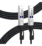 FLYPROFiber 10G SFP+ DAC Twinax Cable, 5M/16.4ft Passive Direct Attach Copper Twinax Cable for Ci...