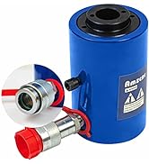 AMZCNC 20T Hydraulic Cylinder Jack Hollow Single Acting Hydraulic Ram Cylinder 4"(100mm) Hydrauli...