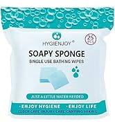 HYGIENJOY-Rinse Free Bath Sponges,-Gets Thicker Later,No Residue Shower Wipes for Adults,For the ...