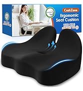 CushZone Seat Cushion, Memory Foam Office Chair Seat Cushion for Office Chairs/Car/Long Trip/Desk...