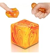 Squishy Fidget Toys Stress Cube, 1.38"*1.38" Stress Balls for Kids Adults Stress Relief, Ice Squi...