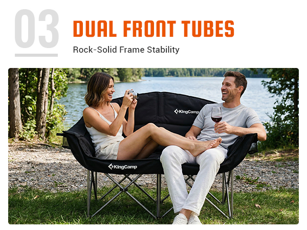 double camping chair
