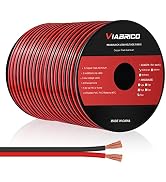 VIABRICO 16 Gauge Wire, 16AWG Automotive Wire Electrical Wire 100FT 2 Conductor Red Black 12V/24V...