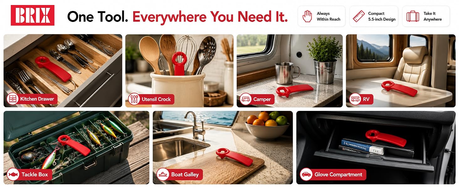 Brix Original Easy Jar Key Opener