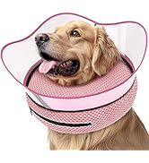 Supet Raised Inflatable Dog Cone Alternative Collars for After Surgery, Dog Donut Collar After Su...