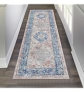 Pauwer Hallway Runner Rug 2'x6', Boho Washable Runner Rugs with Rubber Backing, Non Slip Carpet R...