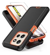 AWZHYDT for Motorola Moto G Power 5G 2025/2026 Case, Heavy Duty Protective Case with Screen Prote...