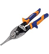 WISEPRO 10”/ 12” Aviation Snips (Straight/Left/Right), Compound Action Metal Cutter, Heavy Duty T...