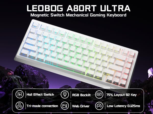 LEOBOG A80 RT Ultra Wireless Mechanical Gaming Keyboard