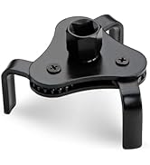 Turcee Steel Oil Filter Wrenches,3 Jaw Adjustable Oil Filter Removal Tool for 1/2 And 3/8 Inch Sq...