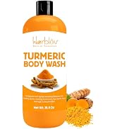 Herblov Turmeric Body Wash – Skin Brightening Turmeric Liquid Soap for Discoloration – Natural An...