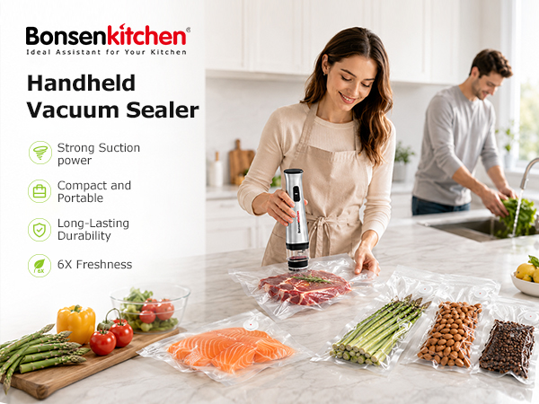 Bonsenkitchen handheld vacuum sealer