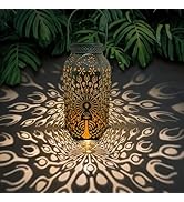 Solar Hanging Lantern Outdoor Waterproof,Green Peacock Big Metal Solar Lantern Decorative Lights ...