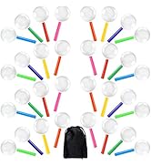 Elcoho 32 Pack Magnifying Glasses for Young People Plastic Colorful Magnifying Glasses for Party ...