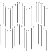 Cocktail Picks Stick, 40Pcs Cocktail Toothpicks, Stainless Steel Reusable Martini Olive Picks for...