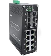 Hereta Hardened Industrial Gigabit Ethernet Switch 8 Ports 10/100/1000T Auto MDI/MDIX + 4 Ports 1...