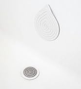 white drain strainer flat stopper for shower drain