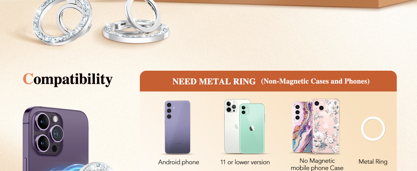 magnetic phone ring holder