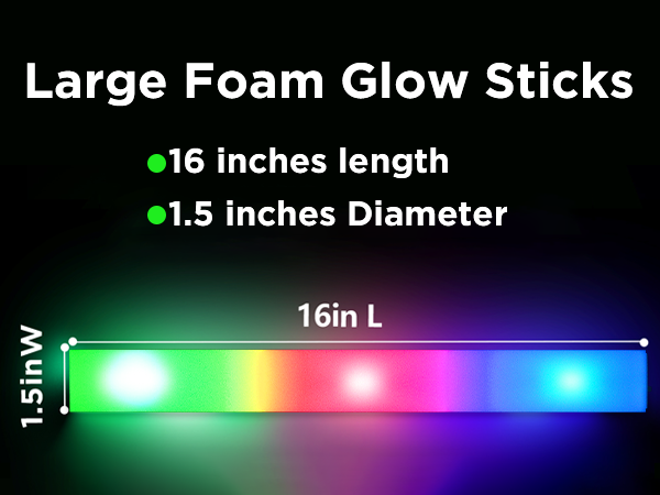 glow Sticks wedding led large ultra bright Light Up foam glow sticks bulk pack glow in the dark