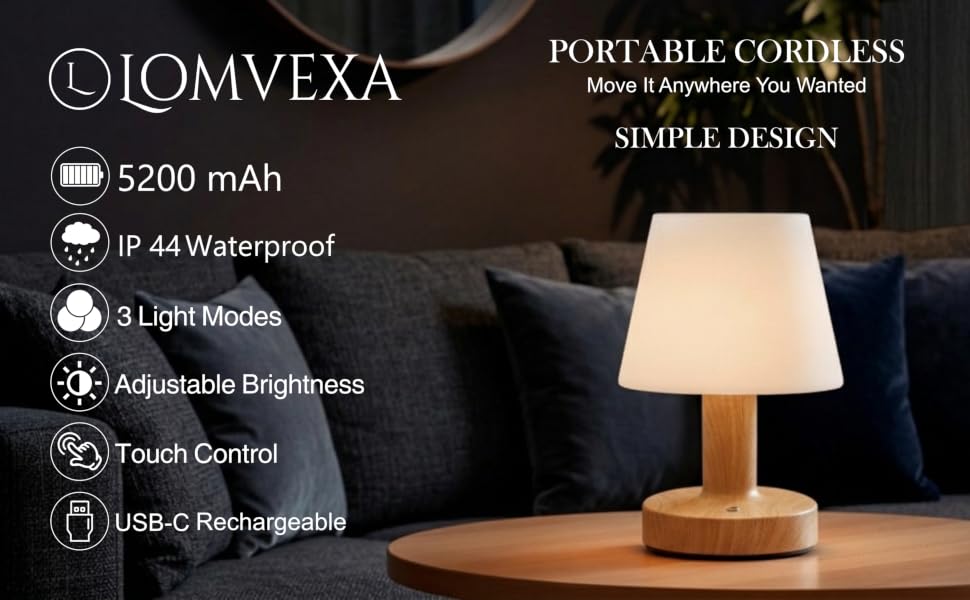 Cordless Table Lamp