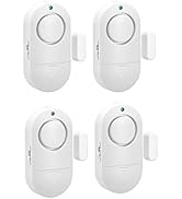 Door Window Alarm, 4 Pack 120DB Pool Alarm for Door, Home Security for Kids Safety