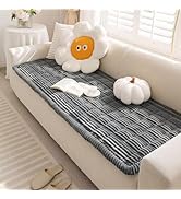 Disayu Fuzzy Pet Couch Cover for Dogs Washable, Non Slip Couch Covers for 2 Cushion Sofa Pet Frie...