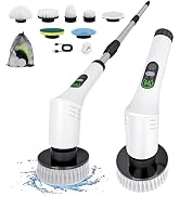 Electric Spin Scrubber,Cleaning Scrubber Brush Electric for Home with Power LCD Display,Cordless ...