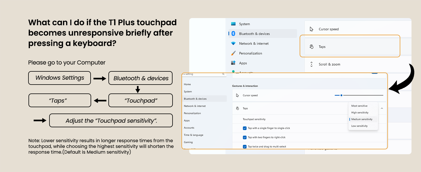 Bluetooth Trackpad for Windows 10/11