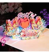 Yinqing LIGHTS & MUSIC Mothers Day Pop Up Card, Happy Mother’s 3D Card from Daughter, Son, Husban...