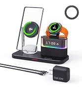 Brimford Magnetic Charger for Samsung, 5 in 1 Wireless Charging Station for Samsung Galaxy S25 Ul...