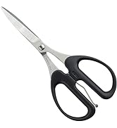 ALLEX Rubber Scissors Heavy Duty Sharp Japanese Stainless Steel 2", Curved Blade Tips, Precision ...