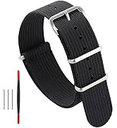 Nylon Watch Band 20mm 22mm Premium Watch Straps for Men Women with Stainless Steel Buckle…