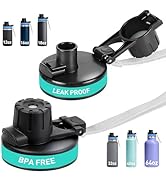 Flip Lid for Hydro Flask Wide Mouth - 12, 18, 32, 40, 64 oz Water Bottles, Spout Lid for Hydrofla...