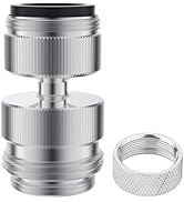 Hibbent Sink Faucet to Garden Hose Adapter Kit, Faucet Adapter to Garden Hose with 15/16 Inch Mal...