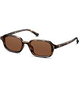 Colrea Trendy Rectangle Polarized Sunglasses for Women Men Retro Small Square Sun Glasses Vintage...