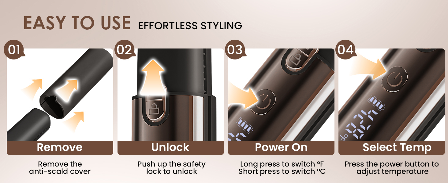 rechargeable curling iron cordless usb travel hair straightener flat iron hair straightener