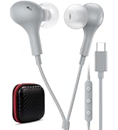 USB C Headphone for Samsung S26 S25 FE S24 A16 A17 Z Wired Earbuds Magnetic | in-Ear Type C Earph...