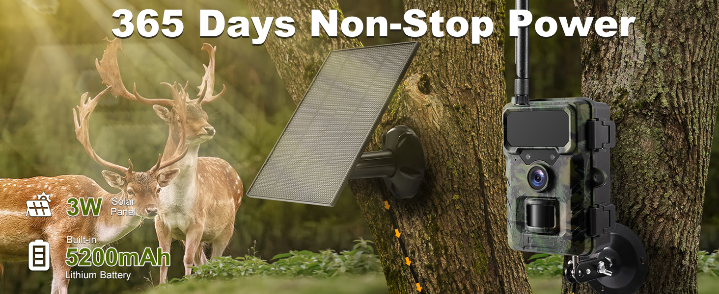 solar trail camera