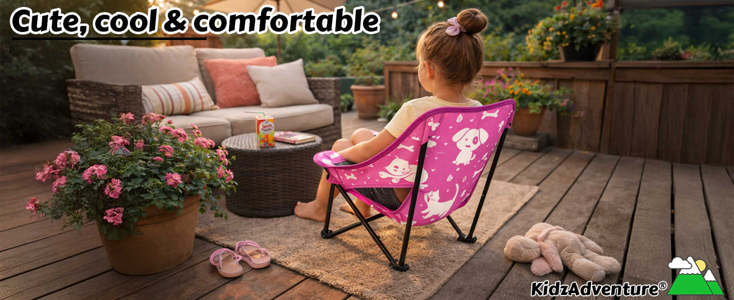 toddler time outdoor out lawn kid folding child chair camping beach boy girl sillas saucer camp