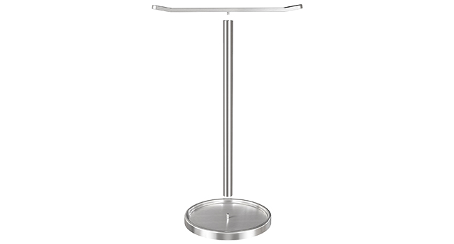 silver hand towel holder