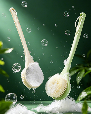 bath brush back scrubber for shower back washer for shower exfoliating men women dry wet
