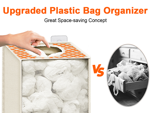 bag storage organizer plastic bag storage bag dispenser garbage bag dispenser