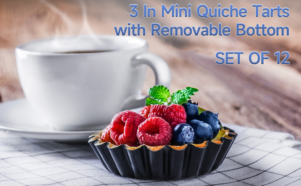 12 pack 3 inch tart pans