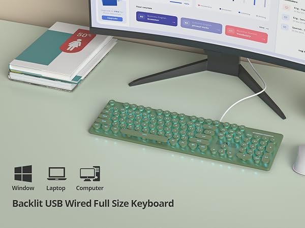 Wired Keyboard with Numeric Keypad