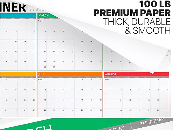 Hambli Office Extra Large Full Year Wall Planner